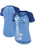 Nike Kansas City Royals Womens Light Blue Rewind Short Sleeve T-Shirt