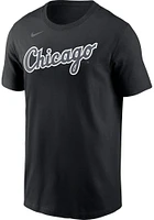 Yoan Moncada Chicago White Sox Black Refresh Name Number Short Sleeve Player T Shirt