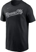 Salvador Perez Kansas City Royals Black Refresh Name Number Short Sleeve Player T Shirt