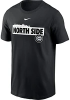 Nike Chicago Cubs Black Refresh Local Nickname Skyline Short Sleeve T Shirt