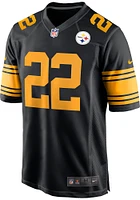 Najee Harris  Nike Pittsburgh Steelers Black Home Game Football Jersey