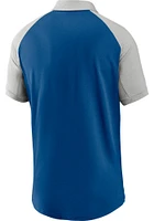 Nike Indianapolis Colts Mens Blue Raglan Short Sleeve Polo