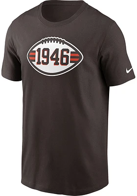 Nike Cleveland Browns Brown 75th Anniversary Short Sleeve T Shirt