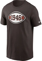 Nike Cleveland Browns Brown 75th Anniversary Short Sleeve T Shirt