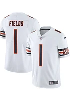Justin Fields Nike Chicago Bears Mens White ROAD Limited Football Jersey