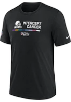 Nike Cleveland Browns Black CRUCIAL CATCH Short Sleeve T Shirt