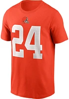 Nick Chubb Cleveland Browns Orange Name Number Short Sleeve Player T Shirt