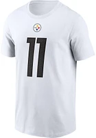 Chase Claypool Pittsburgh Steelers White Name Number Short Sleeve Player T Shirt
