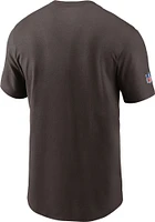 Nike Cleveland Browns Brown TEAM ISSUE Short Sleeve T Shirt