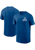 Nike Indianapolis Colts Blue TEAM ISSUE Short Sleeve T Shirt