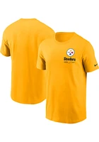 Nike Pittsburgh Steelers Gold TEAM ISSUE Short Sleeve T Shirt