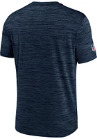 Nike Chicago Bears Navy Blue SIDELINE VELOCITY Short Sleeve T Shirt