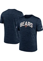 Nike Chicago Bears Navy Blue SIDELINE VELOCITY Short Sleeve T Shirt