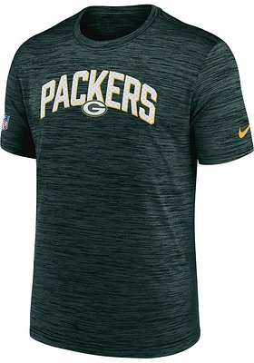 Nike Green Bay Packers SIDELINE VELOCITY DESIGN Short Sleeve T Shirt