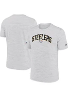 Nike Pittsburgh Steelers White SIDELINE VELOCITY Short Sleeve T Shirt