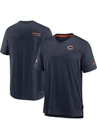 Nike Chicago Bears Navy Blue SIDELINE UV COACH Short Sleeve T Shirt