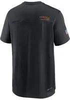 Nike Cincinnati Bengals Black SIDELINE UV COACH Short Sleeve T Shirt