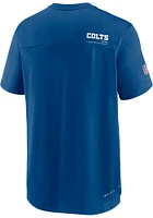 Nike Indianapolis Colts Blue SIDELINE UV COACH Short Sleeve T Shirt