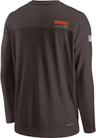 Nike Cleveland Browns Brown SIDELINE UV COACH Long Sleeve T-Shirt