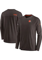 Nike Cleveland Browns Brown SIDELINE UV COACH Long Sleeve T-Shirt