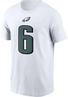 Devonta Smith Philadelphia Eagles Name Number Short Sleeve Player T Shirt