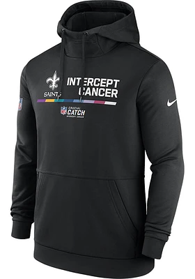 Nike New Orleans Saints Mens Black CRUCIAL CATCH Hood