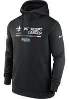 Nike New Orleans Saints Mens Black CRUCIAL CATCH Hood