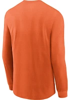Nike Cleveland Browns Orange REWIND TEAM LOGO Long Sleeve Fashion T Shirt