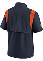 Nike Chicago Bears Mens Navy Blue COACH Short Sleeve Jacket