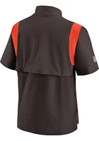 Nike Cleveland Browns Mens Brown COACH Short Sleeve Jacket