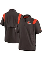 Nike Cleveland Browns Mens Brown COACH Short Sleeve Jacket