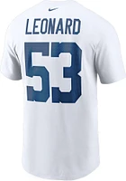Shaquille Leonard Indianapolis Colts NAME AND NUMBER Short Sleeve Player T Shirt