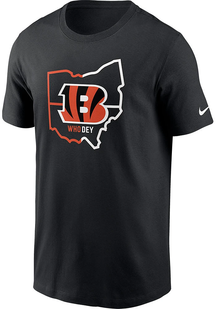 Nike Cincinnati Bengals Black TEAM LOGO Style Short Sleeve T Shirt