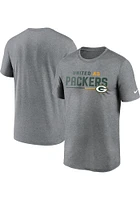 Nike Green Bay Packers Grey SHOUTOUT Short Sleeve T Shirt