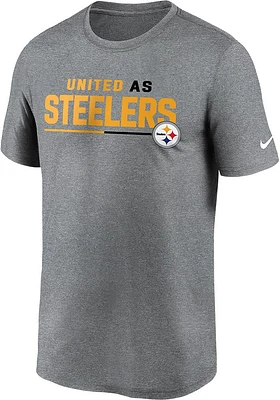 Nike Pittsburgh Steelers Grey SHOUTOUT Short Sleeve T Shirt