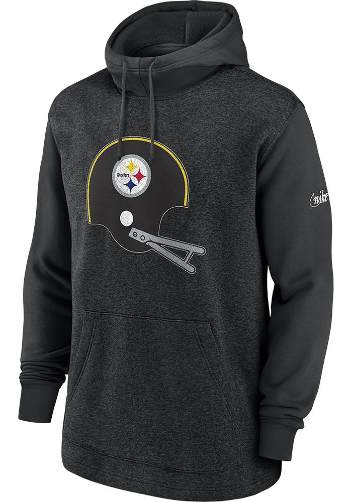 Nike Pittsburgh Steelers Mens Black PULLOVER Fashion Hood