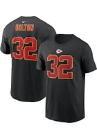 Nick Bolton Kansas City Chiefs Black NAME AND NUMBER Short Sleeve Player T Shirt