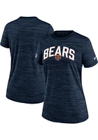 Nike Chicago Bears Womens Navy Blue Velocity T-Shirt