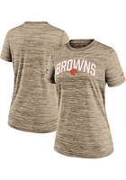 Nike Cleveland Browns Womens Brown Velocity T-Shirt