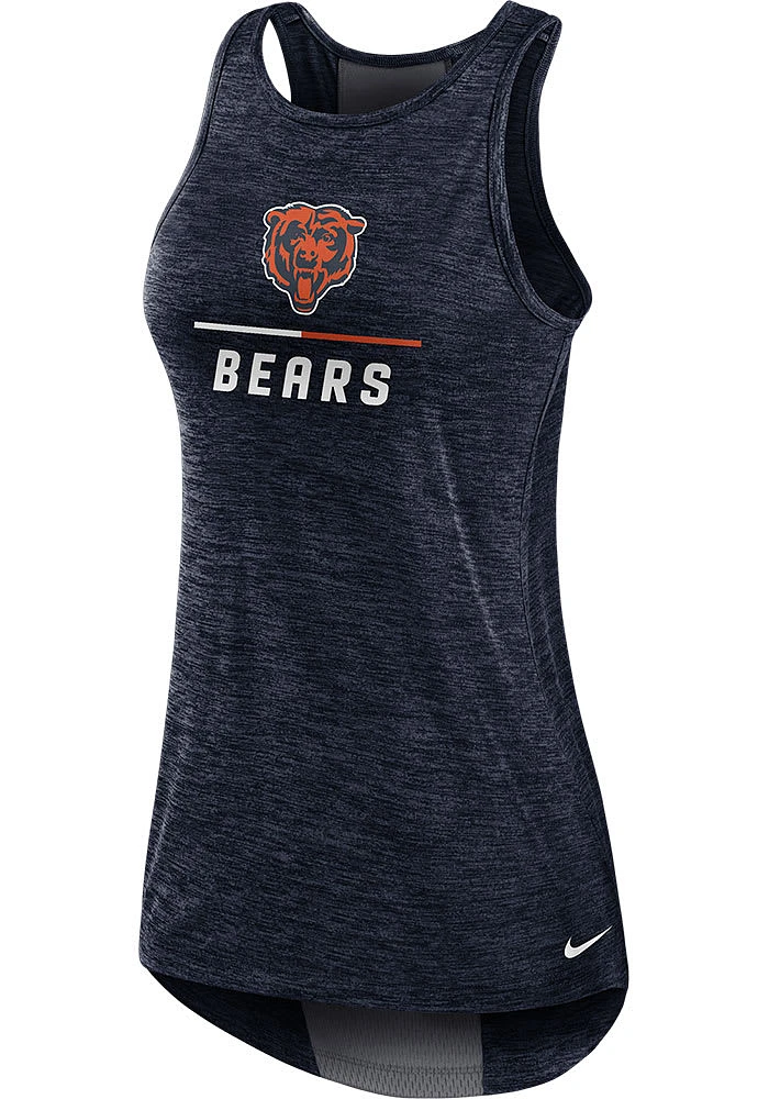 Nike Chicago Bears Womens Navy Blue Primetime Tank Top