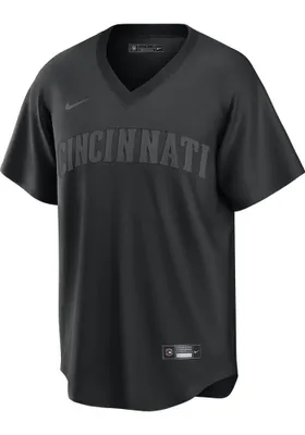 Cincinnati Reds Mens Nike Replica Pitch Black Jersey