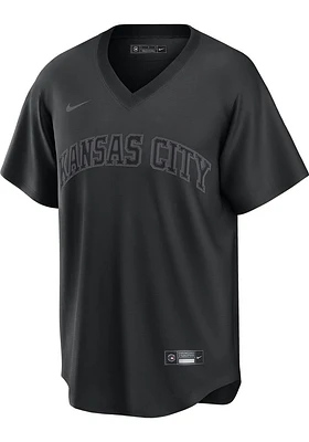 Kansas City Royals Mens Nike Replica Pitch Black Jersey