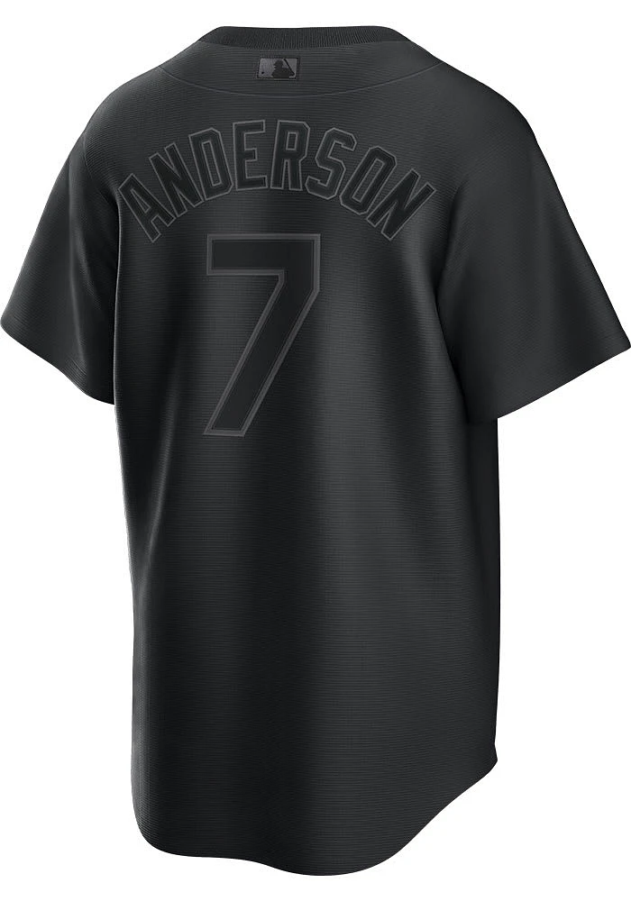 Tim Anderson Chicago White Sox Mens Replica Pitch Black Jersey