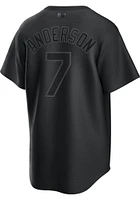 Tim Anderson Chicago White Sox Mens Replica Pitch Black Jersey