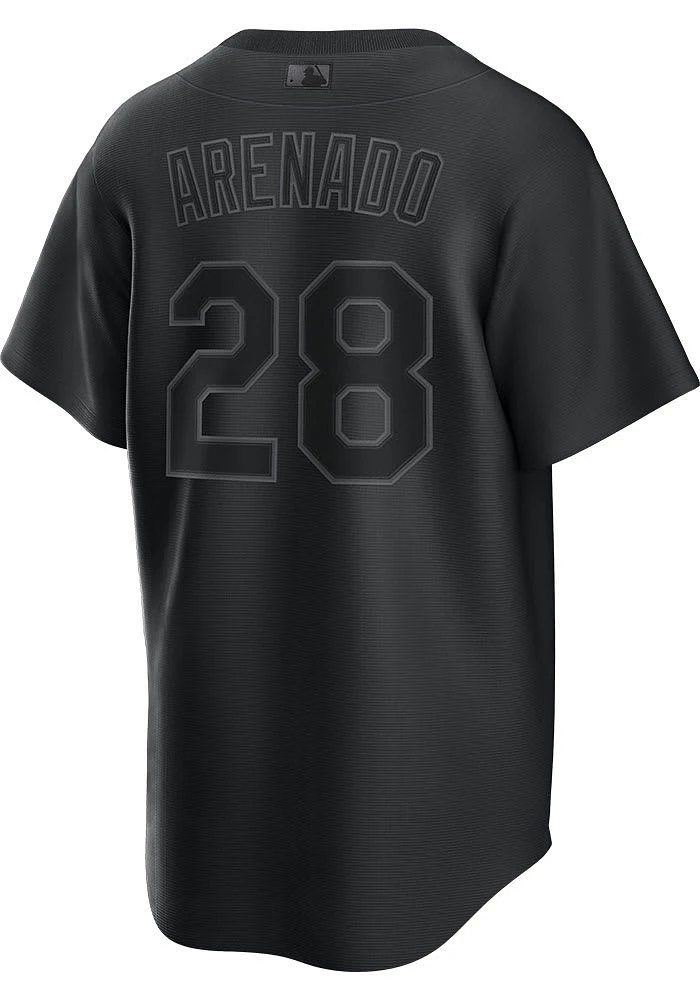 Nolan Arenado St Louis Cardinals Mens Replica Pitch Black Jersey