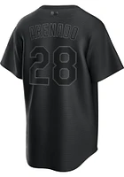 Nolan Arenado St Louis Cardinals Mens Replica Pitch Black Jersey