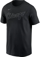 Yoan Moncada Chicago White Sox Black Pitch Name And Number Short Sleeve Player T Shirt