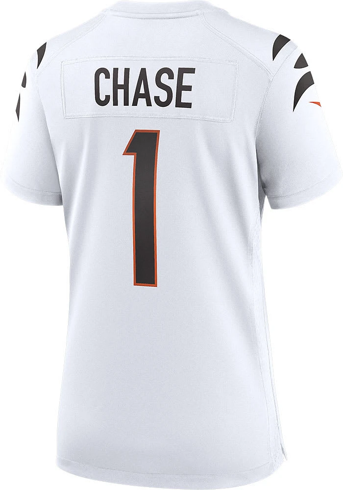 Ja'Marr Chase  Nike Cincinnati Bengals Womens White Road Replica Football Jersey