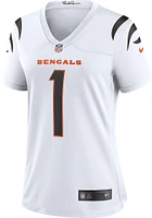 Ja'Marr Chase  Nike Cincinnati Bengals Womens White Road Replica Football Jersey