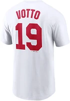 Joey Votto Cincinnati Reds White Iowa Collection Short Sleeve Player T Shirt